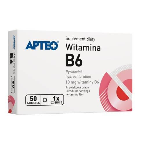 Miniaturka artykułu - APTEO Witamina B6, 50 tabl.