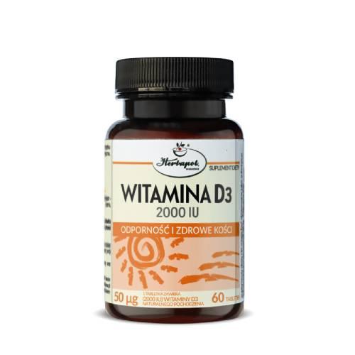 Miniaturka artykułu - Witamina D3 2000 IU, 60 tabl.