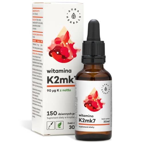 Miniaturka artykułu - Witamina K2mk7 - krople (30ml)