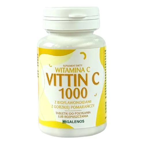 Miniaturka artykułu - Witamina Vittin C 1000 mg, 60 tabl.
