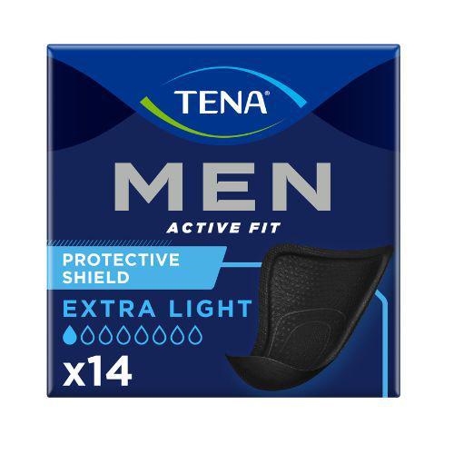 Miniaturka artykułu - Wkładki anatomiczne TENA MEN Extra Light, 14 sztuk USZKODZONE OPAKOWANIE TEKTUROWE