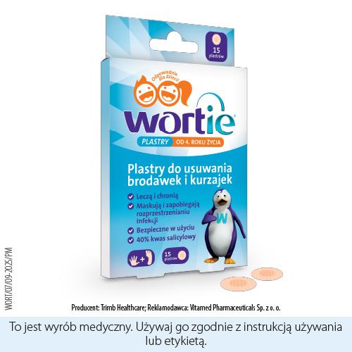 Miniaturka artykułu - Wortie Plastry do usuwania brodawek i kurzajek, 15 sztuk