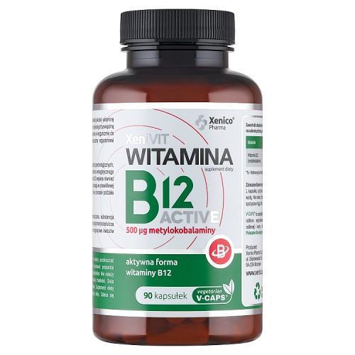Miniaturka artykułu - XeniVIT Witamina B12 Active, 90 kaps.