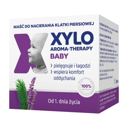 Miniaturka artykułu - Xylo Aroma-Therapy Baby Maść do nacierania klatki piersiowej od 1 dnia życia, 50 ml