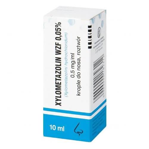 Miniaturka artykułu - XYLOMETAZOLIN WZF 0.05% Krople do nosa, 10 ml