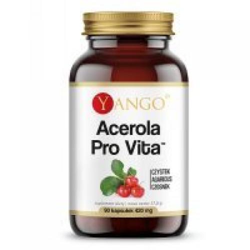 Miniaturka artykułu - YANGO Acerola Pro Vita 90 kapsułek DATA WAŻNOŚCI 30.11.2024