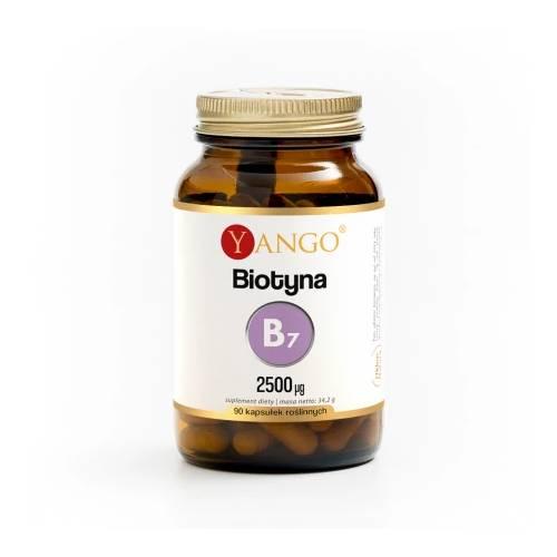 Miniaturka artykułu - YANGO Biotyna 2500 &micro;g, 90 kaps.