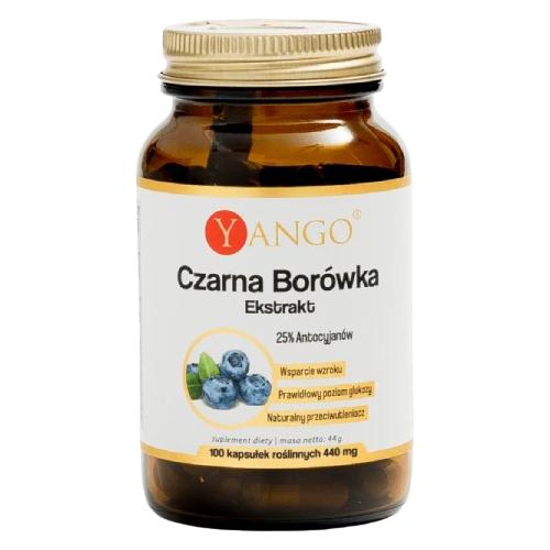 Miniaturka artykułu - YANGO Czarna Bor&oacute;wka, 100 kaps.