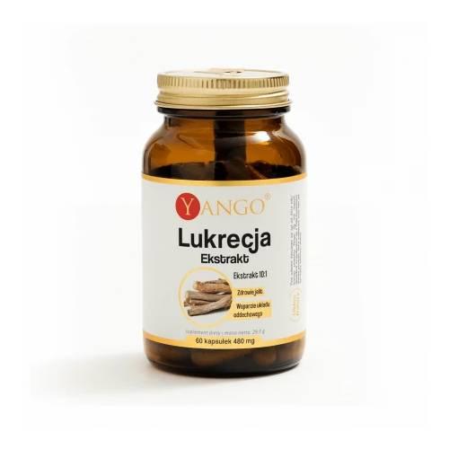 Miniaturka artykułu - YANGO Lukrecja ekstrakt 10:1, 60 kaps.