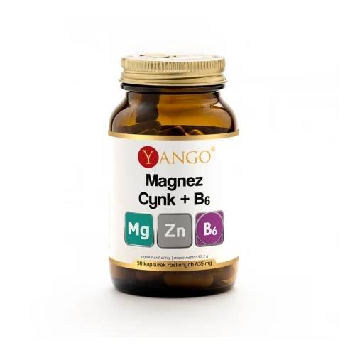 Miniaturka artykułu - YANGO Magnez + Cynk + B6, 90 kaps.