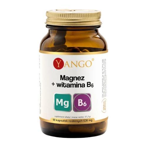 Miniaturka artykułu - Yango Magnez + witamina B6, 90 kapsułek