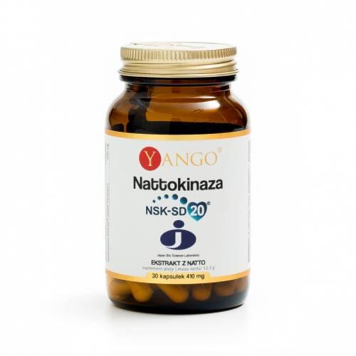 Miniaturka artykułu - YANGO Nattokinaza - NSK-SD 20&reg;, 30 kaps.