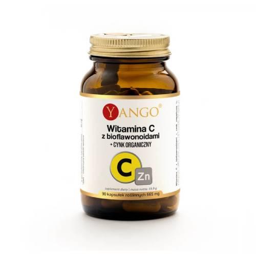 Miniaturka artykułu - YANGO Witamina C z bioflawonoidami + CYNK, 90 kaps.
