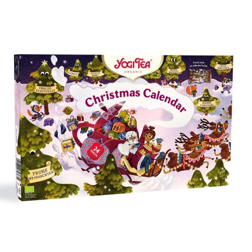 Miniaturka artykułu - YOGI TEA Kalendarz adwentowy Christmas Calendar herbaty, 24 szt. (46g)