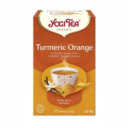 Miniaturka artykułu - YOGI TEA Kurkuma Pomarańcza, 17x2g