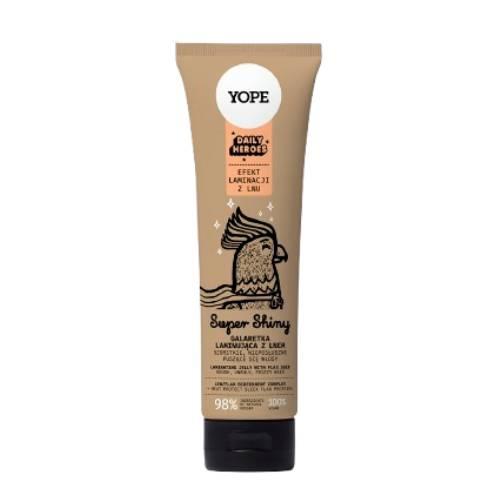Miniaturka artykułu - Yope Daily Heroes Super Shiny Galaretka laminująca do włosów, 140 ml