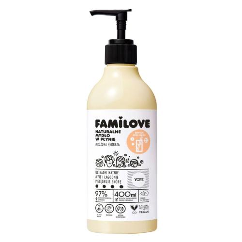Miniaturka artykułu - YOPE Familove Mydło w płynie Mrożona herbata, 400ml
