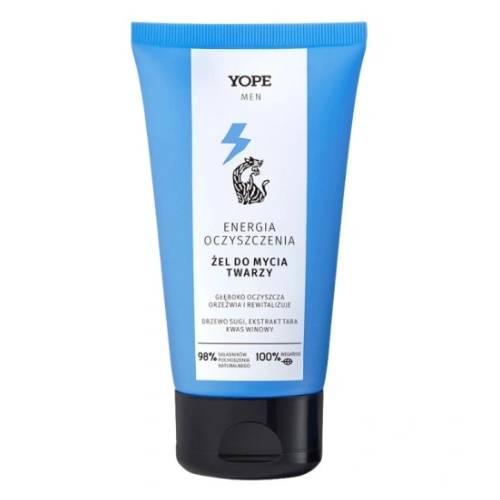 Miniaturka artykułu - YOPE Men Wood Żel do mycia twarzy dla mężczyzn, 150ml