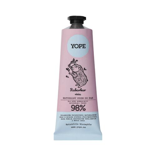 Miniaturka artykułu - YOPE Naturalny krem do rąk Rabarbar i R&oacute;ża, 50ml