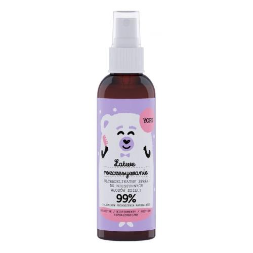 Miniaturka artykułu - YOPE Ultradelikatny spray ułatwiający rozczesywanie włos&oacute;w dzieci, 150ml