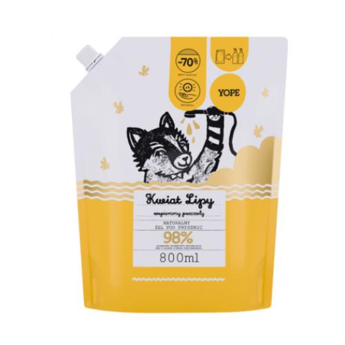 Miniaturka artykułu - YOPE Żel pod prysznic - Kwiat Lipy, 800ml
