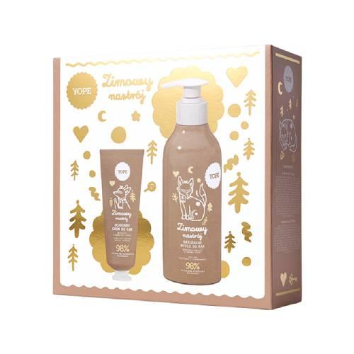 Miniaturka artykułu - Yope Zimowy nastr&oacute;j Zestaw Krem do rąk, 50 ml + Mydło do rąk, 300 ml