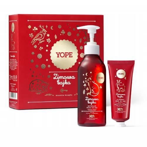 YOPE Zestaw Zimowa Bajka (Mydło, 300ml + krem do rąk, 50ml)