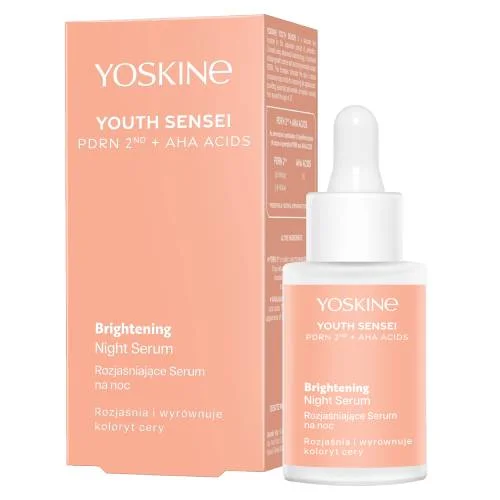 Miniaturka artykułu - Yoskine Youth Sensei Rozjaśniające serum do twarzy na noc, 30 ml