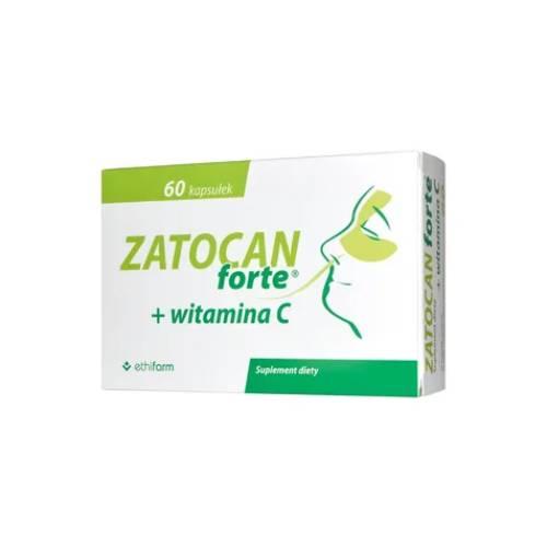 Miniaturka artykułu - Zatocan Forte + witamina C - 60 kapsułek 