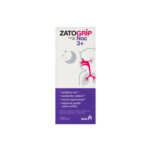 Miniaturka artykułu - Zatogrip Noc 3+ płyn, 120ml USZKODZONE / BRAK OPAKOWANIA