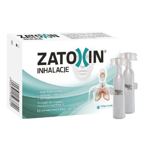 Miniaturka artykułu - Zatoxin Inhalacje Roztw&oacute;r do inhalacji, 10 fiolek x 3ml USZKODZONE OPAKOWANIE