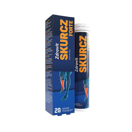 Miniaturka artykułu - ZDROVIT SKURCZ FORTE - 20 tabletek musujących