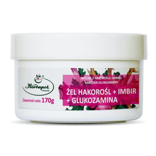 Miniaturka artykułu - Żel hakorośl + imbir + glukozamina, 170 g