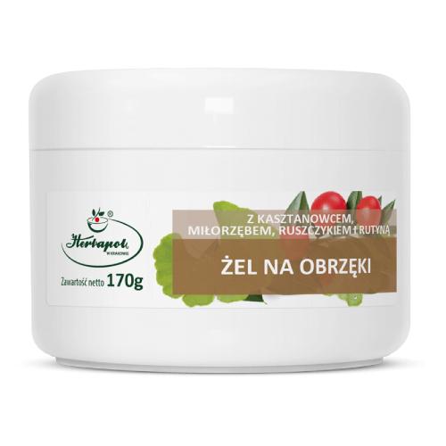 Miniaturka artykułu - Żel na obrzęki z kasztanowcem, miłorzębem, ruszczykiem i rutyną, 170 g
