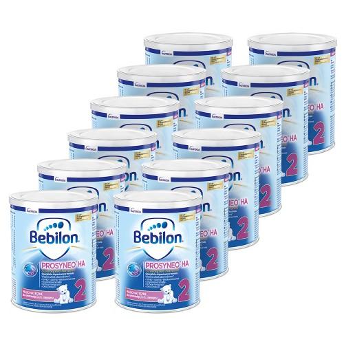 Miniaturka artykułu - Zestaw 12x Bebilon PROSYNEO HA 2 Specjalistyczne mleko następne proszek, 400g