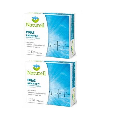 Miniaturka artykułu - Zestaw 2 x Naturell Potas organiczny, 100 tabletek