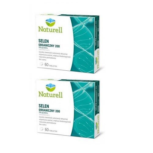 Miniaturka artykułu - Zestaw 2 xNATURELL Selen Organiczny 200, 60tabletek