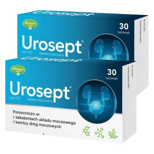 Miniaturka artykułu - Zestaw 2x Urosept, 30 tabletek