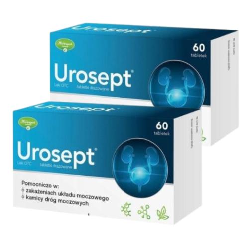 Miniaturka artykułu - Zestaw 2x Urosept, 60 tabletek