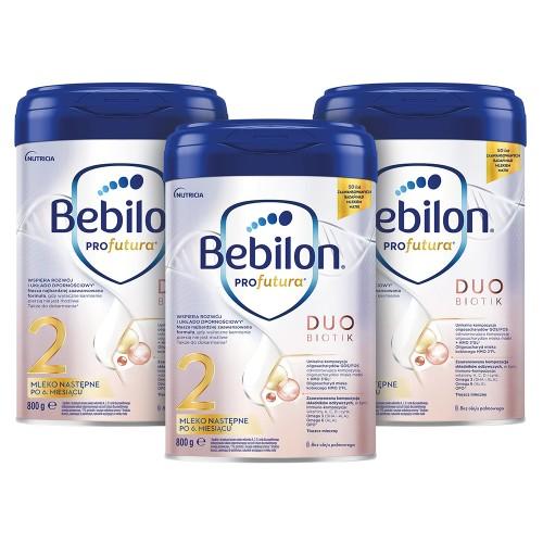 Zdjęcie produktu - Zestaw 3 x Bebilon Profutura Duobiotik 2 mleko następne po 6. miesiącu, 800g