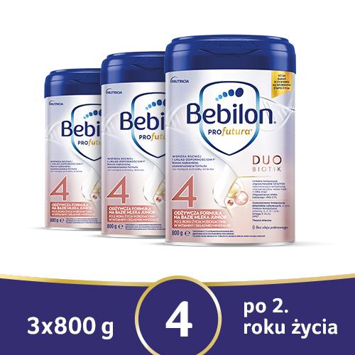 Miniaturka artykułu - Zestaw 3 x Bebilon Profutura Duobiotik 4 Mleko modyfikowane po 2. roku, 800g