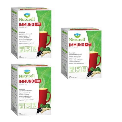 Miniaturka artykułu - Zestaw 3 x Naturell Immuno Hot, 10 saszetek