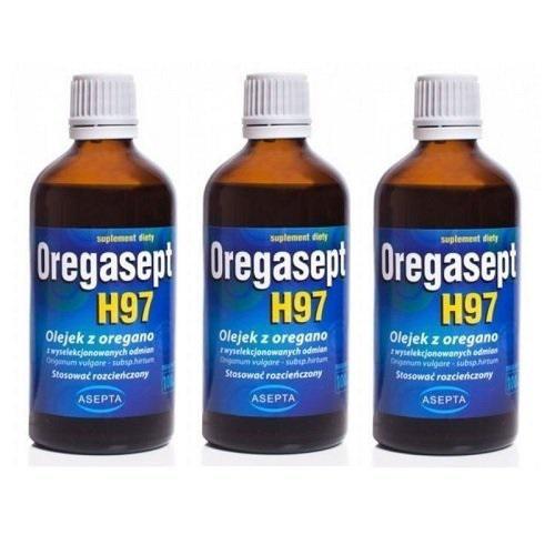 Miniaturka artykułu - Zestaw 3 x OREGASEPT H97 Olejek z oregano, 100 ml