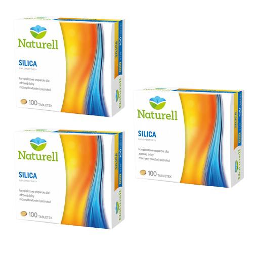 Miniaturka artykułu - Zestaw 3x NATURELL Silica,100 tabletek