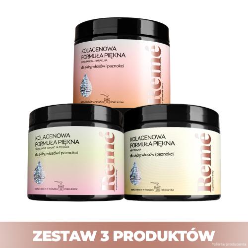 Miniaturka artykułu - Zestaw 3x REME (Pomarańcza-Marakuja, Truskawka-Opuncja Figowa, Neutralna), 150g