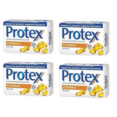 Miniaturka artykułu - Zestaw 4x PROTEX Mydło w kostce Vitamina E, 90g
