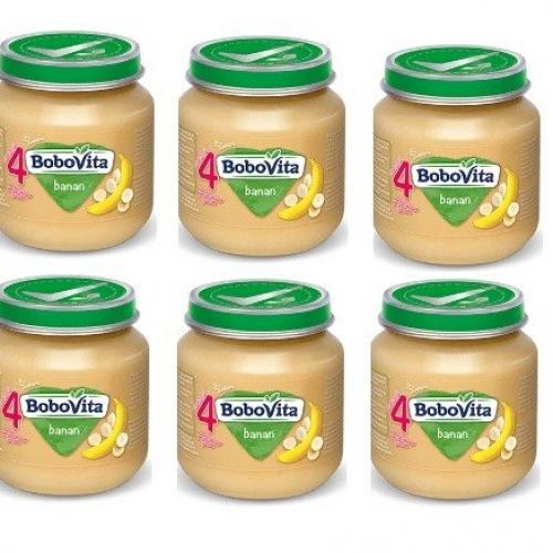Miniaturka artykułu - ZESTAW 6 x BoboVita Deserek banan, 125g