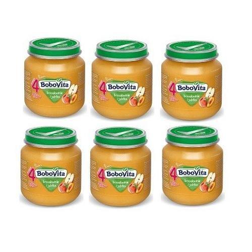 Miniaturka artykułu - ZESTAW 6 x BoboVita deserek Brzoskwinie i jabłka, 125g
