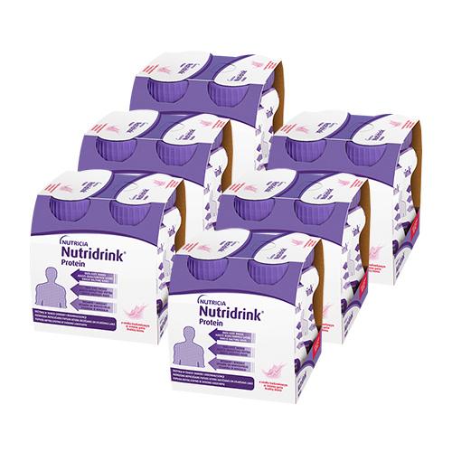 Miniaturka artykułu - Zestaw 6x Nutridrink Protein truskawka, 4x125 ml