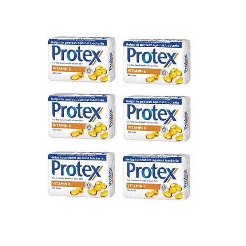 Miniaturka artykułu - Zestaw 6x PROTEX Mydło w kostce Vitamina E, 90g